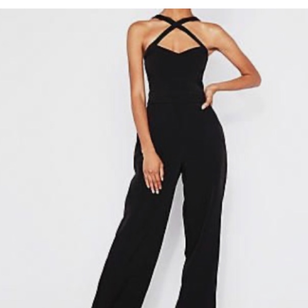 Express Black Wide Leg Jumpsuit